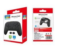 FOXDOCK Coque en Silicone pour Manette Nintendo Switch Pro, Protection Antidérapante, Noir