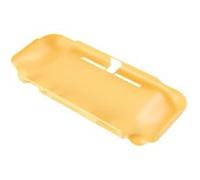 FOXDOCK Coque PC Rigide pour Switch Lite - Jaune - Protection Dure avec Poignées, Découpes Précises, Design Ergonomique