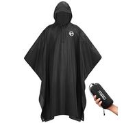 Foxelli Poncho de Pluie à Capuche Pour Adultes - Manteau Imperméable Réutilisable Extra Long Pour Homme et Femme, Équipement Léger