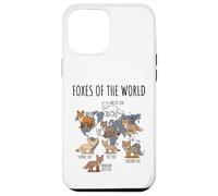 Foxes of The World Educational Chart Nature Species Wildlife Coque pour iPhone 12 Pro Max