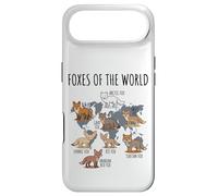 Foxes of The World Educational Chart Nature Species Wildlife Coque pour iPhone Air