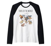 Foxes of The World Educational Chart Nature Species Wildlife Manche Raglan
