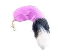 Foxes Tail Porte-clés Furry Wolf Tail Porte-clés Cosplays Jouet Renards Costume Tentures Charme Pendentif À Main Accessoire Porte-clés Crochet Pendentif Charme