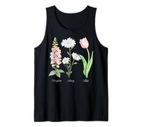 Foxglove Daisy Tulip - Vintage Floral Bloom for Nature Lover Débardeur