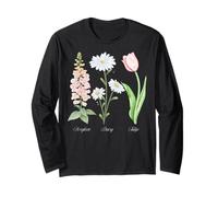 Foxglove Daisy Tulip - Vintage Floral Bloom for Nature Lover Manche Longue
