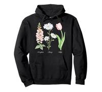 Foxglove Daisy Tulip - Vintage Floral Bloom for Nature Lover Sweat à Capuche