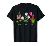Foxglove Daisy Tulip - Vintage Floral Bloom for Nature Lover T-Shirt