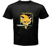 Foxhound Metal Gear Solid Special Force Group Men's T-Shirt Black Graphic Unisex Tee Shirt Manches Courtes(3X-Large)