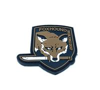 Foxhound Spécial Force Groupe Metal Gear Solid Airsoft Patch en PVC Marron