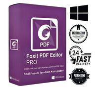 Foxit PDF Editor Pro 2025, Dernière version. Windows 32/64 bits. Produit en téléchargement, non compatible Mac