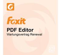 Foxit PDF Editor Wartungsvertrag Renewal 1 An 100 - 499 User