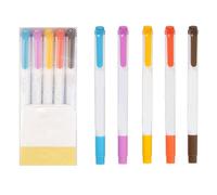 Foxkiker a réglé Dual Heads Bunte Highlighter étouffe pour les études de bureau scolaire pratiquement pour marquer des notes de documents et du matériel d'enseignement (B couleur calme)