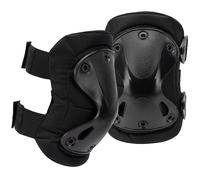 Foxmax Genouillères Tactiques Militaires Professionnelles pour Airsoft, Paintball et Sport Outdoor, Réglables, Résistants, Anti-Sécurité, Noir