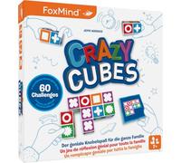FoxMind 3100235 Crazy Cubes, Puzzle de dés génial pour la Famille, Puzzle Rapide pour 1 à 4 Personnes, brainteaser pour Enfants à partir de 7 Ans