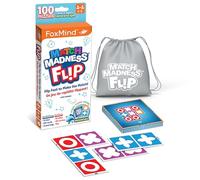 Foxmind Jeux : Match Madness Flip - Jeu de puzzle assorti aux motifs de voyage, développe la résolution de problèmes - Logic-Fine motricité - Enfants 7 ans et plus, 1 à 2 joueurs