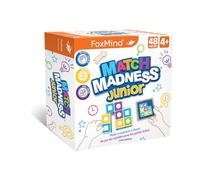 FoxMind Jeux : Match Madness Junior, un jeu de puzzle assorti de motifs, faites le match en un clin d'œil, développe la reconnaissance visuelle et la motricité fine, jouez avec jusqu'à 4 joueurs, à