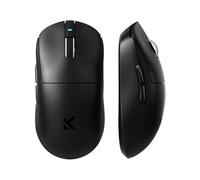 FOXMM x MCHOSE A7 Pro Souris Superlight 59 g, Capteur 26 000 DPI, 6 DPI Réglables, Taux de Polling 8K Hz Ultra Rapide, Souris de Jeu sans Fil BT/2,4 GHz/Filaire, Batterie 200 Heures, Noir