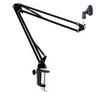 Foxnovo Radiodiffusion durable Studio Microphone Mic Suspension ciseaux bras perche (noir)