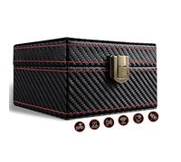 FOXNSK Boîte Faraday pour clés de voiture, protection de signal en cuir, boîte antivol pour clés de voiture, bloqueur de signal RFID et boîte antivol Faraday