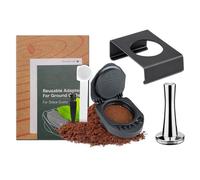 FOXNSK Rcapsule Dolce Gusto Reutilisable, Rechargeable Café Capsule Adaptateur Café Gélules Convertisseur avec 41mm Altérer et Adaptateur Support Compatible pour Piccolo XS/Génio S/GDE 305