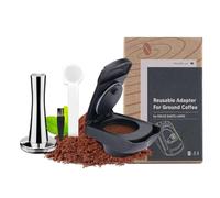 FOXNSK Réutilisable Café Capsule Adaptateur, Convertisseur pour Dolce Gusto edgLUMIO DG325 Machine avec 41mm Café Altérer
