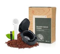 FOXNSK Réutilisable Capsule Adaptateur pour Dolce Gusto, Rechargeable Café Capsule Adaptateur Café Gélules Convertisseur Soutien Remplir Café Poudre Compatible pour Piccolo XS/Génio S/EDG 305/EDG606.S