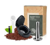 FOXNSK Réutilisable Capsule Adaptateur pour Dolce Gusto, Rechargeable Café Capsule Adaptateur Café Gélules Convertisseur avec 41mm Altérer Compatible pour Piccolo XS/Génio S/GDE 305/EDG606.S