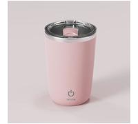 FOXNSK Tasse à Agitation Automatique, Mug Melangeur Électrique Magnetic Stirring Cup Rechargeable Mug Automatique Automatique Tasse a Cafe Tournant Maison Bureau Voyager MUG AUTO MÉLANGEUR (C-Rose)