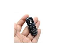 Foxpic mini pouce téléphone portable l8star bm70 bluetooth 0. 66" oled casque casque casque gsm sim plus petit fm dialer musique mp3 (noir)