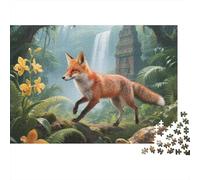 FoxPuzzle pour Adultes 1000 Pièces,Animal Jouets Éducatifs Intellectuels pour Enfants Adultes Bricolage Collection Modern Home Decor Puzzle 1000 Pièces1000pcs (75x50cm)