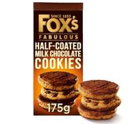 Fox's Fabulous Cookies au chocolat au lait demi enrobé, 175 g