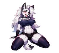 Foxs Girl Car Sticker - PVC 18x13cm | Adhesive Scratch-Proof Cute Fox Anime Girl Decal | Waterproof Car Window Motorcycle Helmet Surfboard Decoration for Vehicles and Accessories