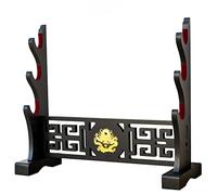 FOXSMZZ Porte - épée tapis de velours japonais Katana stand Samurai présentoir support pour toutes les épées tanto (Drache-3)