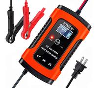 FOXSUR Chargeur et mainteneur de batterie de voiture, 12 V 5 A, entièrement automatique, chargeur de batterie intelligent avec écran LCD, utilisé pour charger, entretenir et réparer les batteries pour