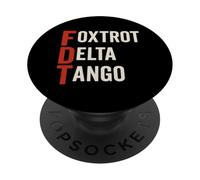 Foxtrot Delta Tango Alphabet Phonétique OTAN Militaire PopSockets PopGrip Adhésif