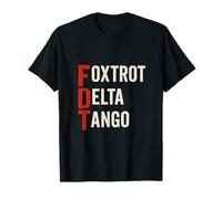 Foxtrot Delta Tango Alphabet Phonétique OTAN Militaire T-Shirt