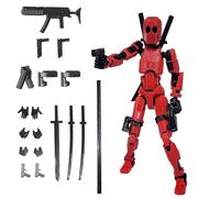 FoxVilla Figurine articulée T13, figurine d'action Titan 13 imprimée 3D, Titan13 imprimée en 3D, figurine de jouet assemblée factice 13 Lucky 13