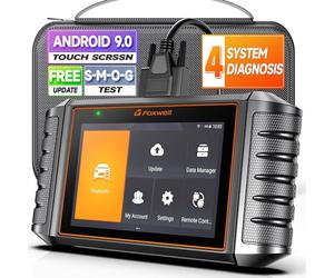 FOXWELL 2024 NT706 Scanner OBD2 avec Contrôle ABS/SRS(Airbag)/Moteur/Transmission, Lecteurs de Code & Outils de Scan avec Test de Batterie(9.0), Appareil de Diagnostic Automobile Précis 10000+