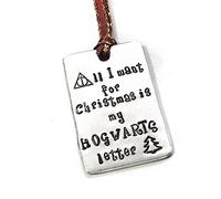 Foxwise Harry Potter Poudlard Ornement de Noël - K9Aroma, All I Want pour Noël est My Poudlard Lettre