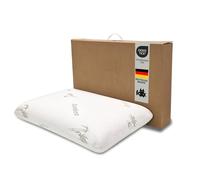 Foxx Oreiller orthopédique en bambou viscoélastique - 60 x 40 cm - Pour dormir sur le côté ou le dos - En mousse viscoélastique à mémoire de forme - 60 x 40 cm