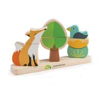 Tender Leaf Toys Empileur magnétique Renard – Jouet en bois multicolore
