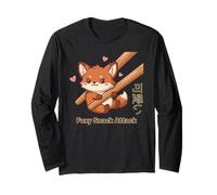 Foxy Snack Attack Kawaii Fox Manche Longue
