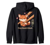 Foxy Snack Attack Kawaii Fox Sweat à Capuche