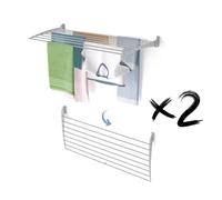 Foxydry Fold, étendoir à Linge Mural, Rabattable Gain de Place, 116 cm X2