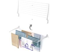 Foxydry Fold - Séchoir à linge mural pliable en aluminium, moderne et robuste
