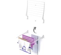 Foxydry Fold - Séchoir à linge mural pliable pour salle de bain, balcon ou terrasse