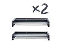 foxydry Hide, Étendoir mural et balcon, étendoir extérieur et intérieur rétractable 2 pièces (2 x 71 cm, anthracite)