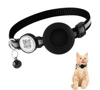 Foydream Chat Collier pour Airtag, Réfléchissant Chat avec Anti étranglement, Réglable, léger et Confortable, pour Chats, Chatons et Chiots