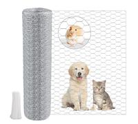 Foydream Grillage a Poule 0.4×7m, Grillage Anti Rongeur, Grillage Fine Maille Idéal pour Les Clôtures de Jardin et l'élevage de Volaille Comme Les Vaches, Les Moutons, Les Poulets et les Lapins