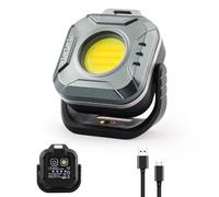 Foydream Lampe Torche, 500LM Lampe de Poche D'éclairage Ultra Puissante de 6 Modes, Portable Lampe LED Rechargeable Longue Durée, IP44 Étanche Torche pour Camping, Randonnée et Urgences (avec USB-C)